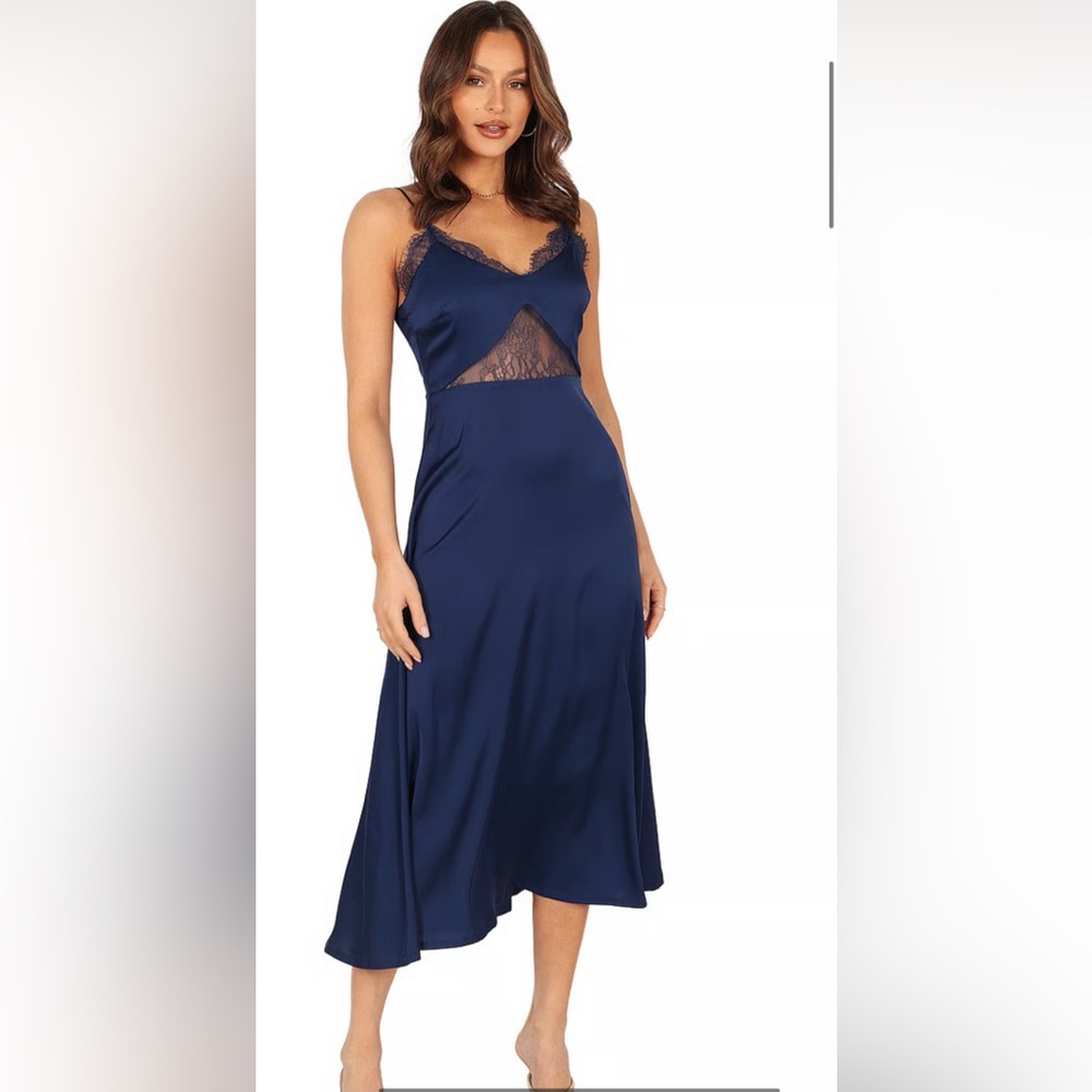 Petal & Pup Navy Blue Ariel Dresss